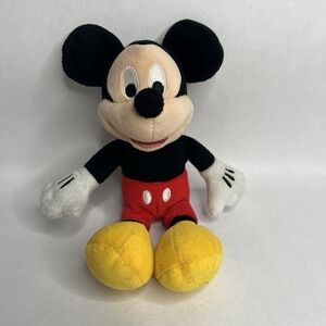 Disney Just Play Plush Mickey Mouse‎ Lovey Stuffed Animal 9" Tagless
